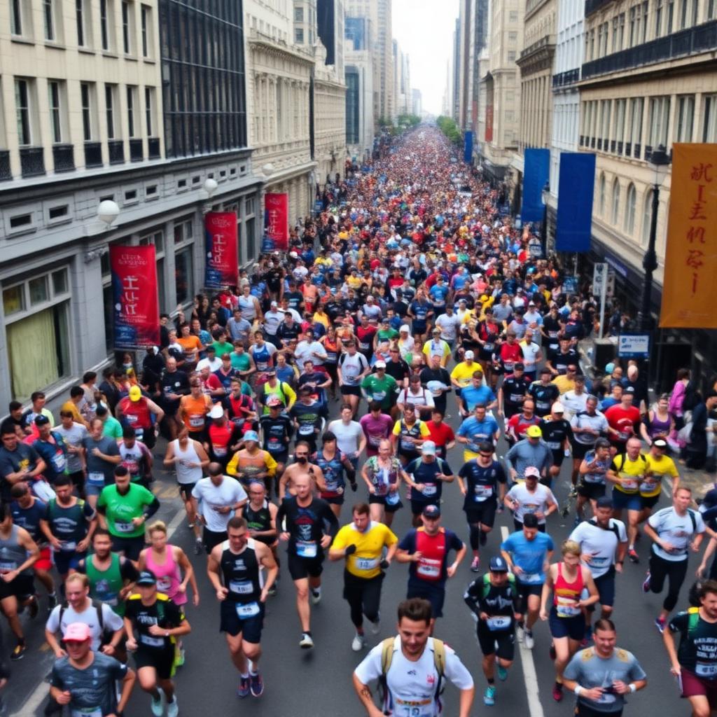 Maratón masiva en la ciudad